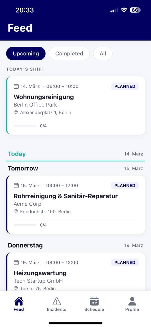 AuftragsHub Mobile App